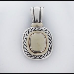 David Yurman 925 and 14k Gold Albion Cable Pendant